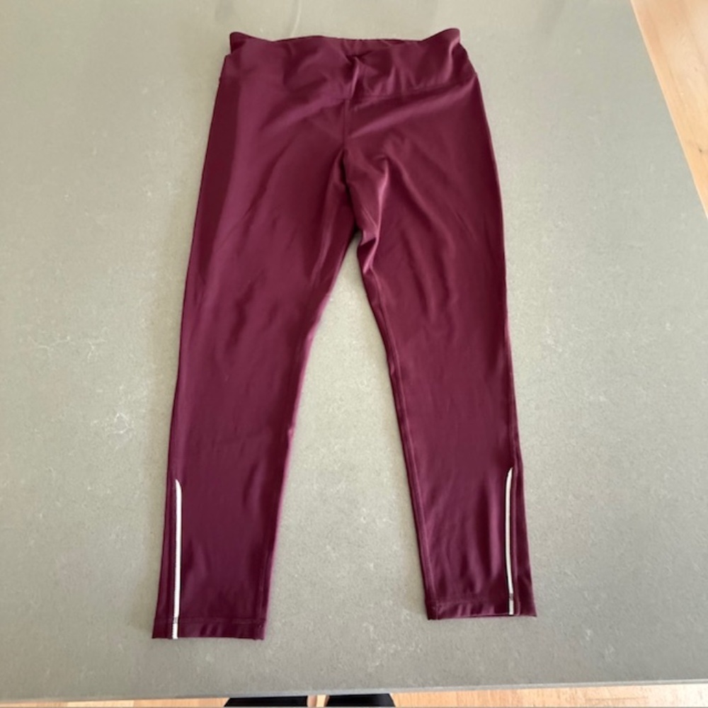 Women's Z by Zella Cropped Athletic XL Maroon Leggings-Worn 2x